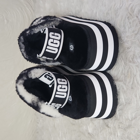 UGG Women's Disco Marble Slide Slippers platform sandals 9 - Picture 3 of 7